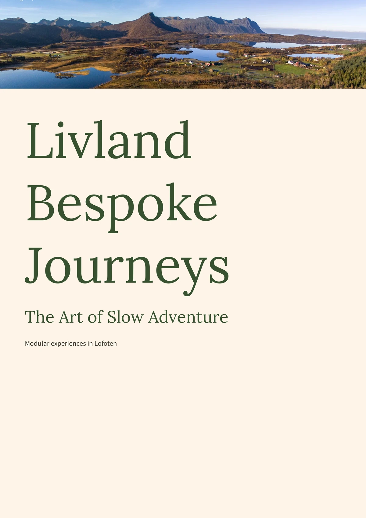 Forside: Livland Bespoke Journeys 2026